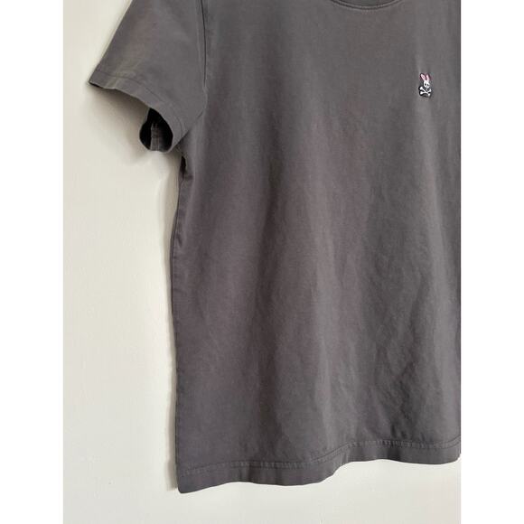 Dark Grey Men's Psycho Bunny Pima Cotton T-Shirt 4/S - Picture 3 of 6